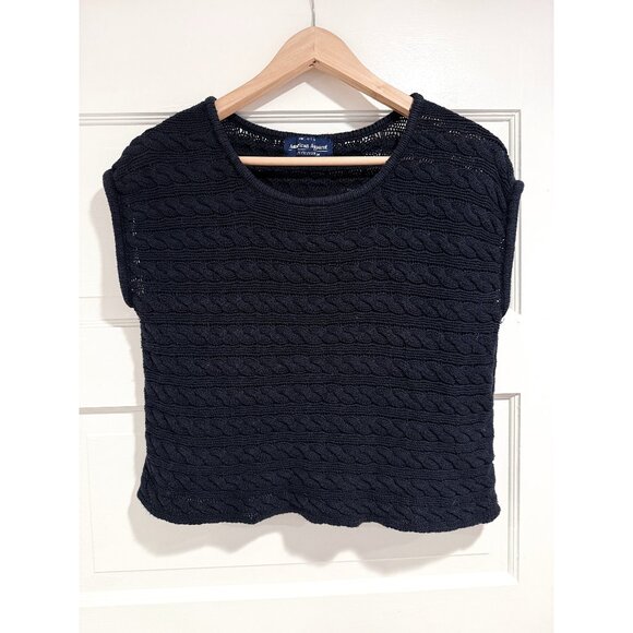 American Apparel Knit Sleeveless Sweater Vest Navy sz M - Picture 1 of 5